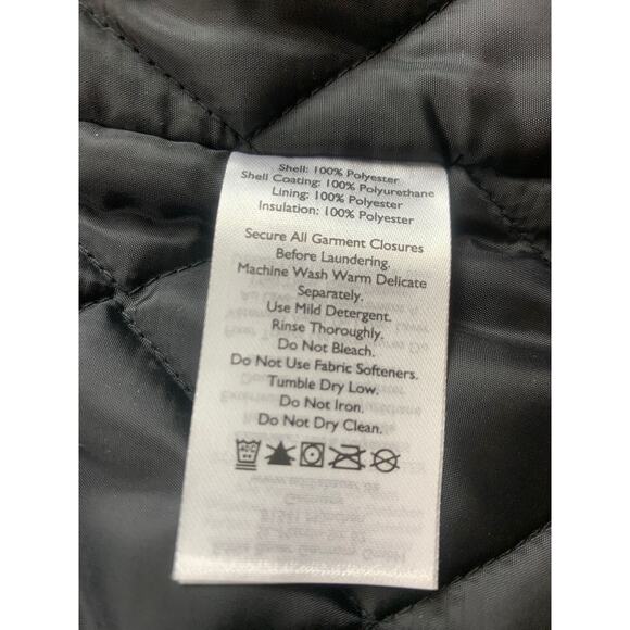 Eddie Bauer Women's S Black Quilted Lined Coat Outerwear‎ Jacket - Picture 4 of 9